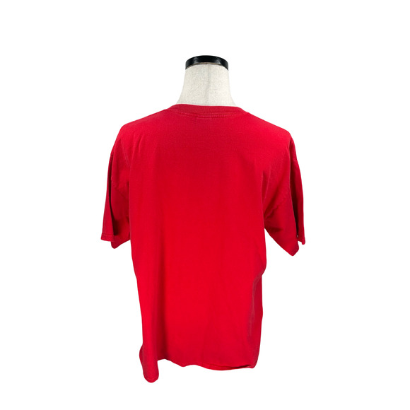 Vintage Idaho No Udaho T-Shirt Men’s XL Red Graphic Print Short Sleeve Joke Y2K - Picture 4 of 8